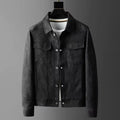 Elegante Lederlook-Jacke Herren Dante Schwarz – Weiss Modehaus
