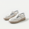 Komfort Sandalen mit stabiler Sohle Mara Cremeweiß – Weiss Modehaus