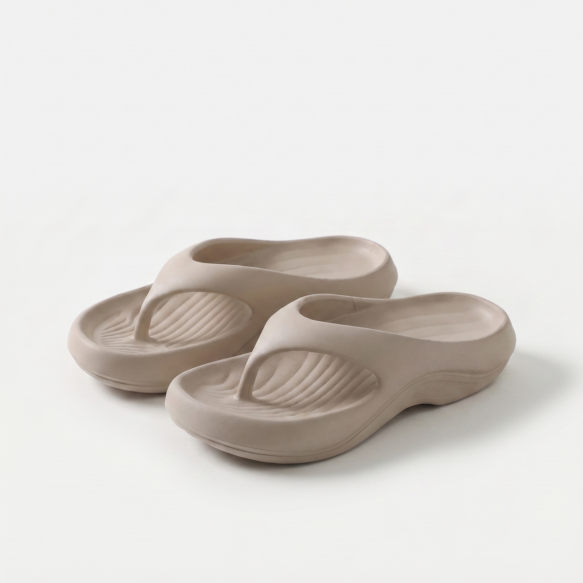Komfort-Zehentrenner mit sanfter Fußgewölbe-Unterstützung Maya Beige – Weiss Modehaus