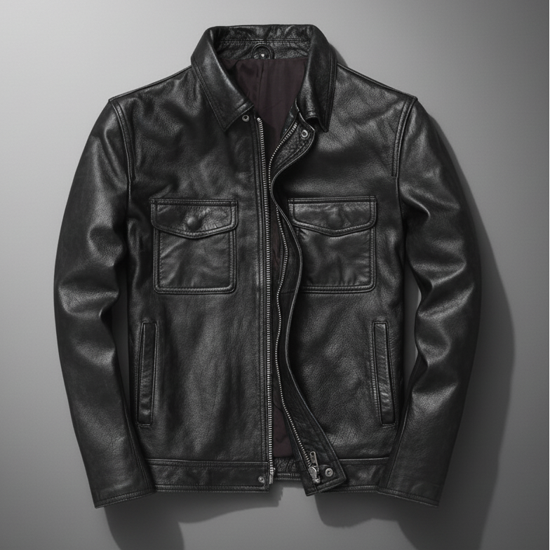 Herren Fieldjacke im Lederlook Angelo – Bild 3