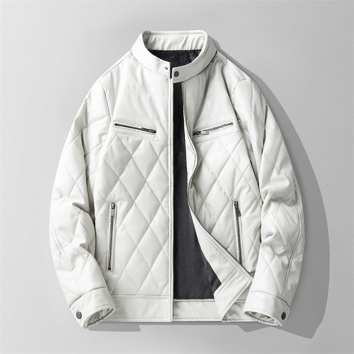 Herren Steppjacke mit Lederoptik Ambrogio – Bild 2