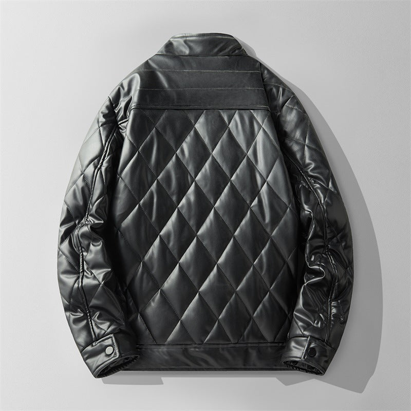Herren Steppjacke mit Lederoptik Ambrogio – Bild 4