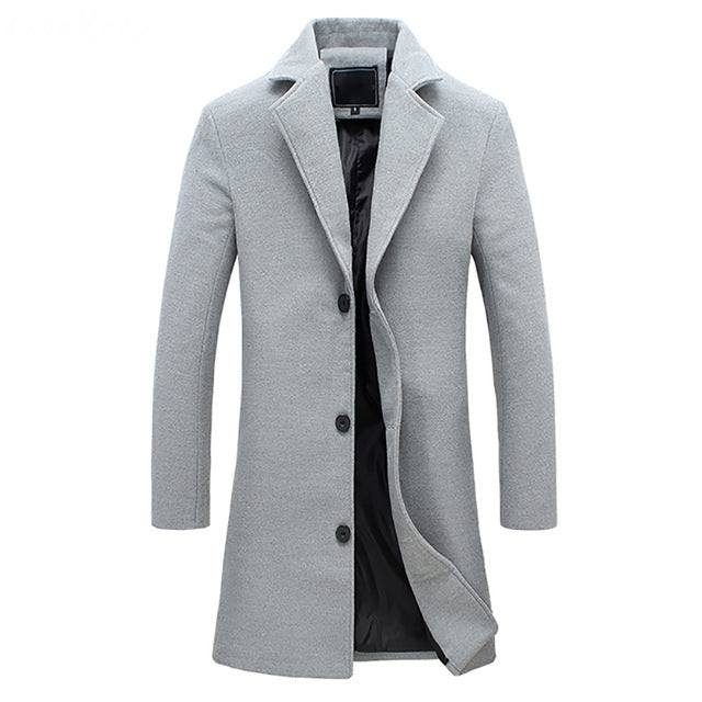Herren Winter-Trenchcoat Giuseppe Schwarz – Weiss Modehaus