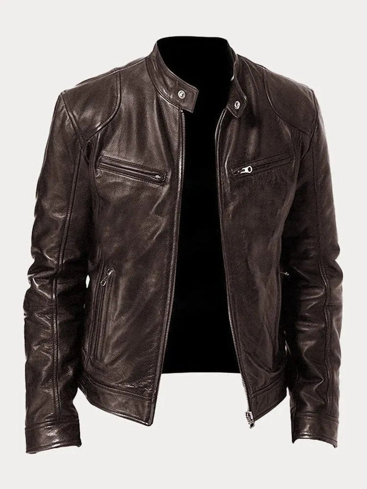 Chiodo Herren Slim Lederlook Bernardo – Bild 2