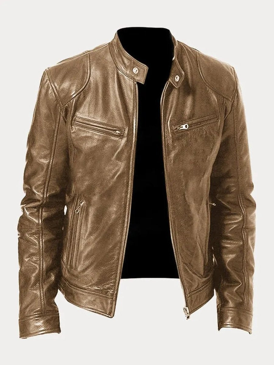Chiodo Herren Slim Lederlook Bernardo – Bild 6