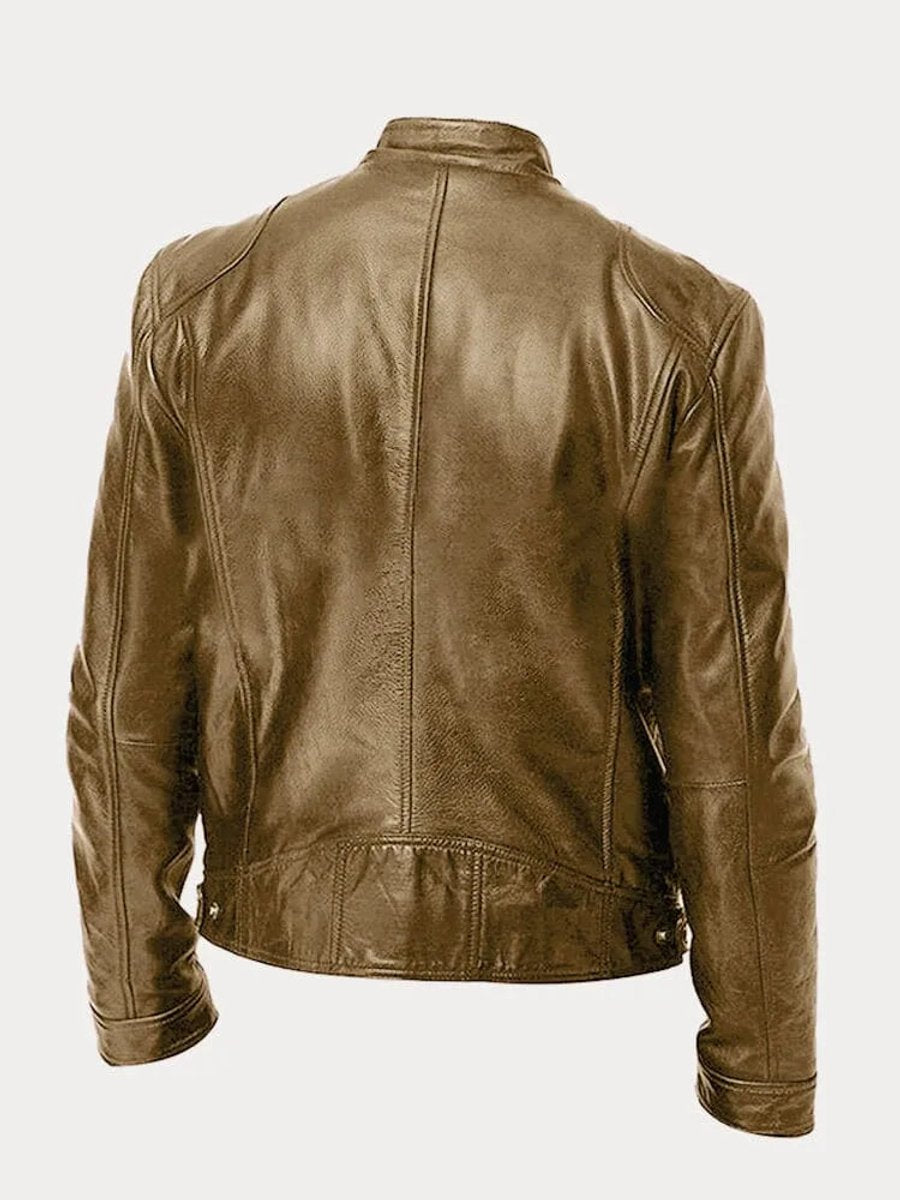 Chiodo Herren Slim Lederlook Bernardo – Bild 7