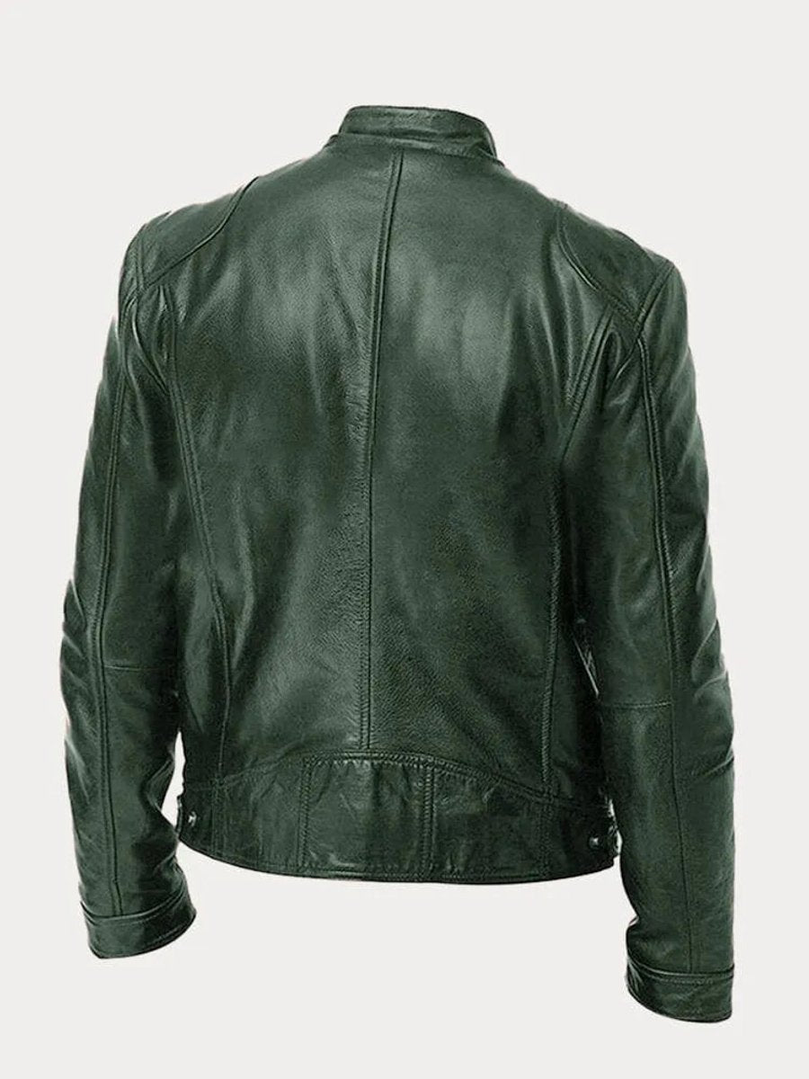 Chiodo Herren Slim Lederlook Bernardo – Bild 9