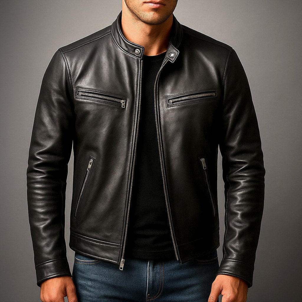 Vintage Herren Chiodo mit Stehkragen Cosimo – Bild 6
