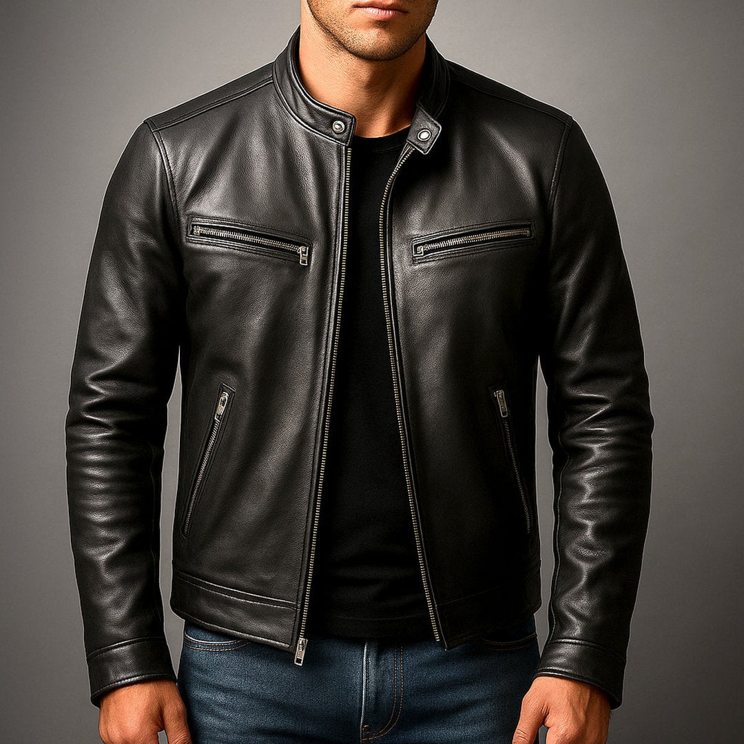 Vintage Herren Chiodo mit Stehkragen Cosimo – Bild 6