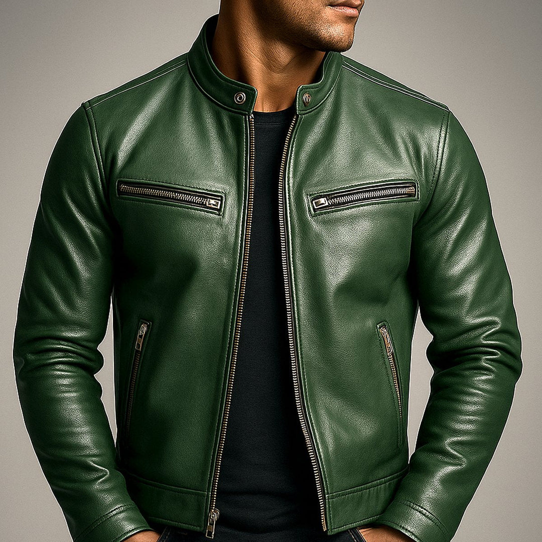 Vintage Herren Chiodo mit Stehkragen Cosimo – Bild 7
