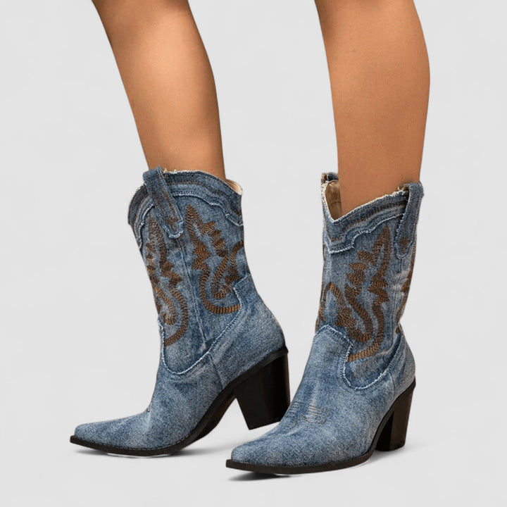 Orthopädische Denim Stiefeletten Stien – Bild 5