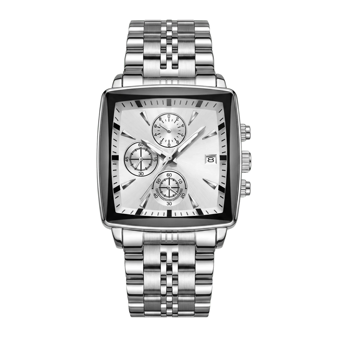 Valentin™ | Rechteckiger Chronograph mit Datumsfenster