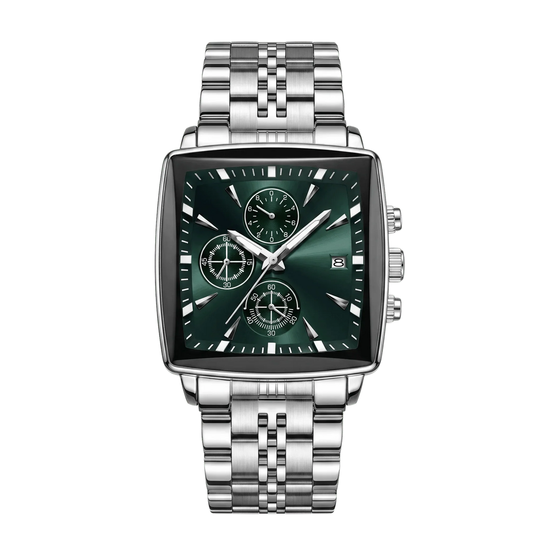 Valentin™ | Rechteckiger Chronograph mit Datumsfenster