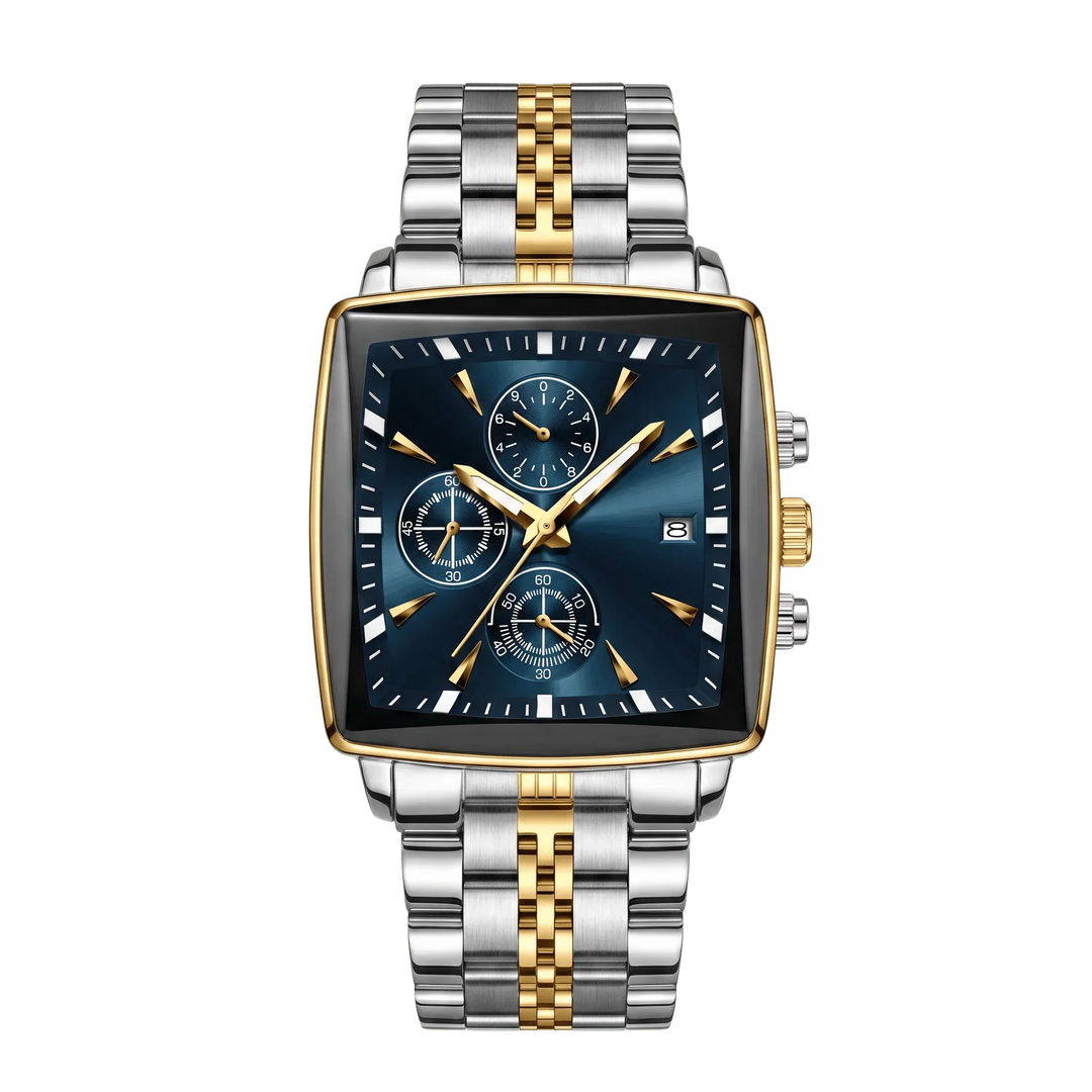 Valentin™ | Rechteckiger Chronograph mit Datumsfenster
