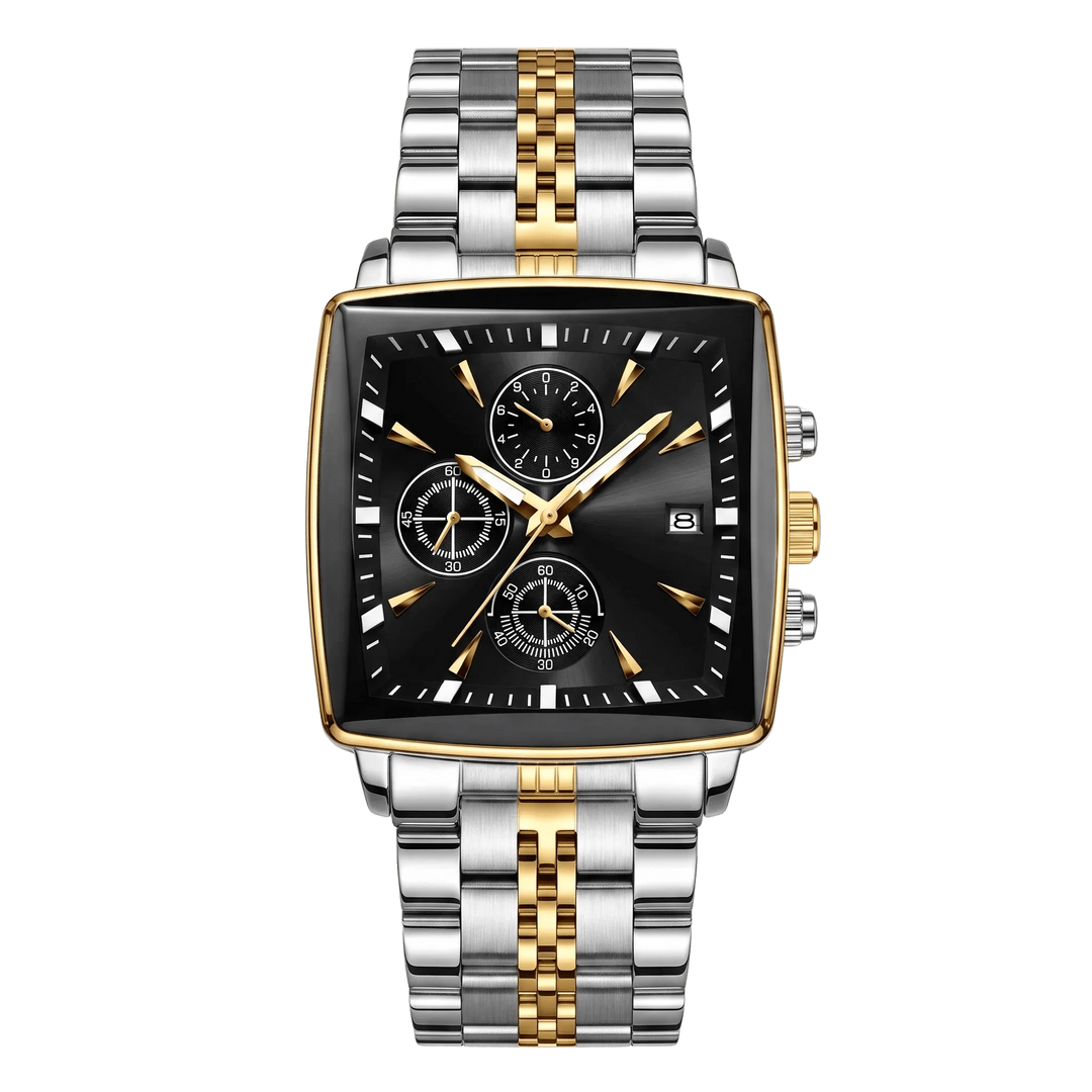 Valentin™ | Rechteckiger Chronograph mit Datumsfenster