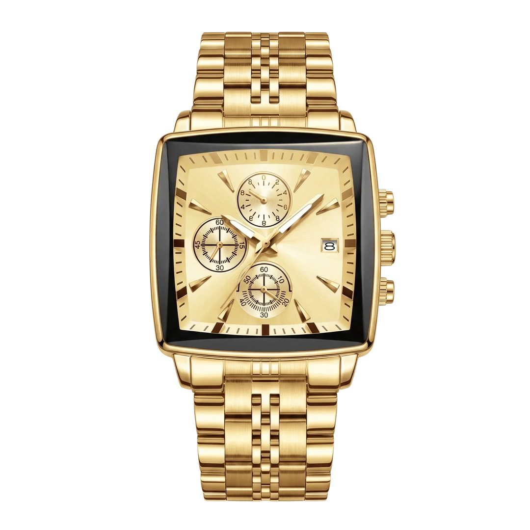 Valentin™ | Rechteckiger Chronograph mit Datumsfenster