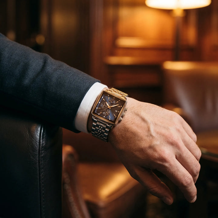 Valentin™ | Rechteckiger Chronograph mit Datumsfenster