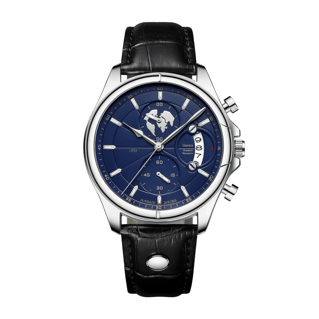 Benedikt™ | Ultraflacher Chronograph mit Saphirglas