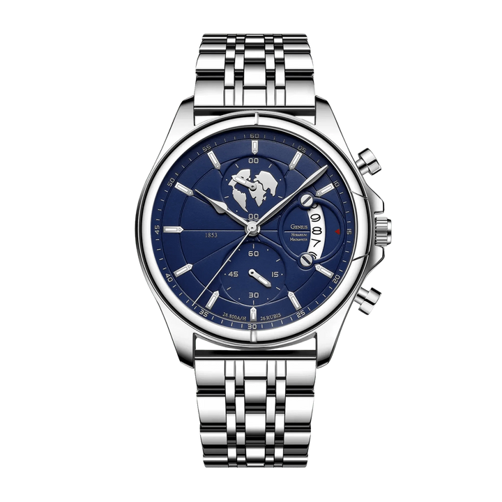 Benedikt™ | Ultraflacher Chronograph mit Saphirglas