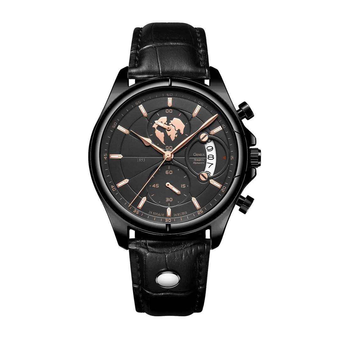 Benedikt™ | Ultraflacher Chronograph mit Saphirglas