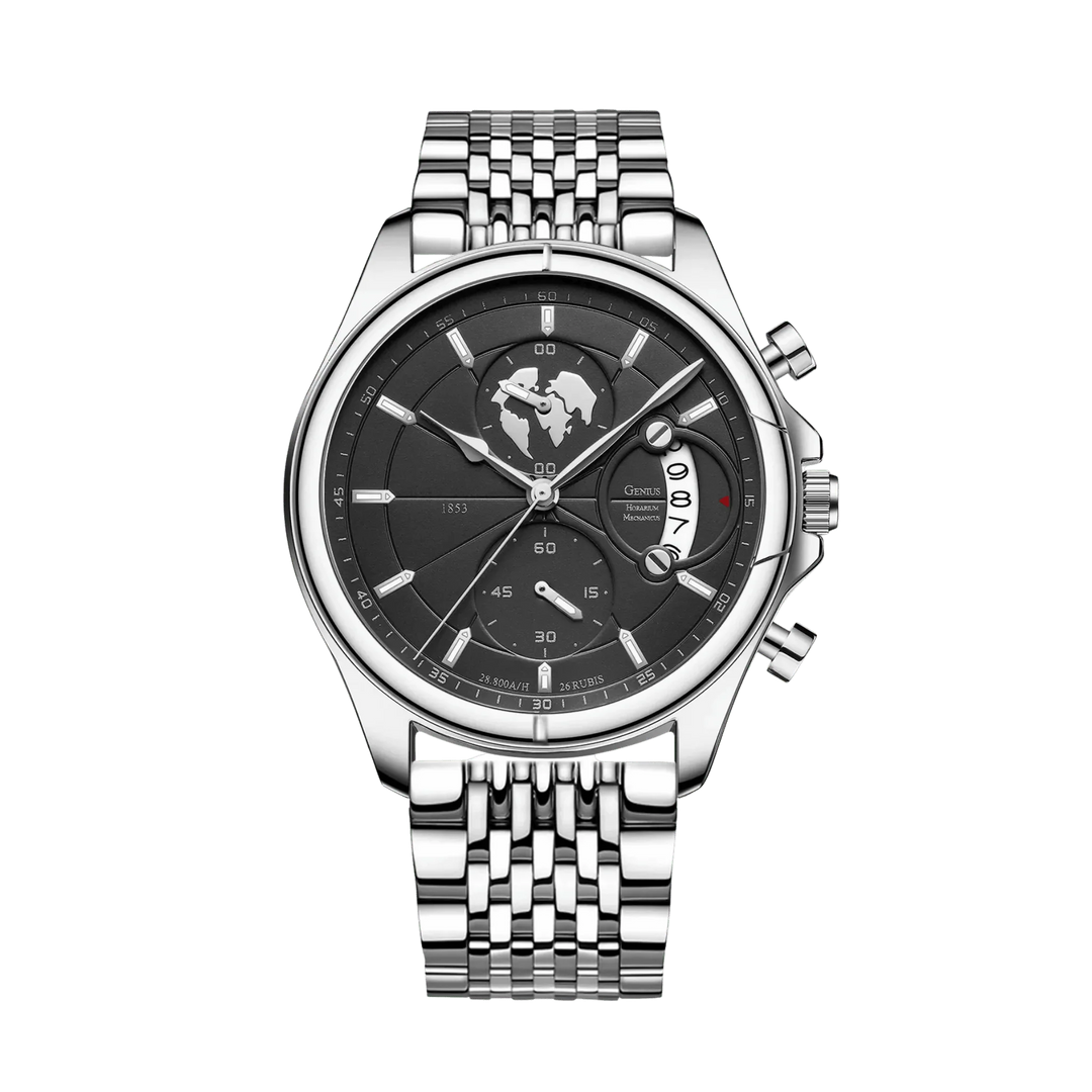 Benedikt™ | Ultraflacher Chronograph mit Saphirglas