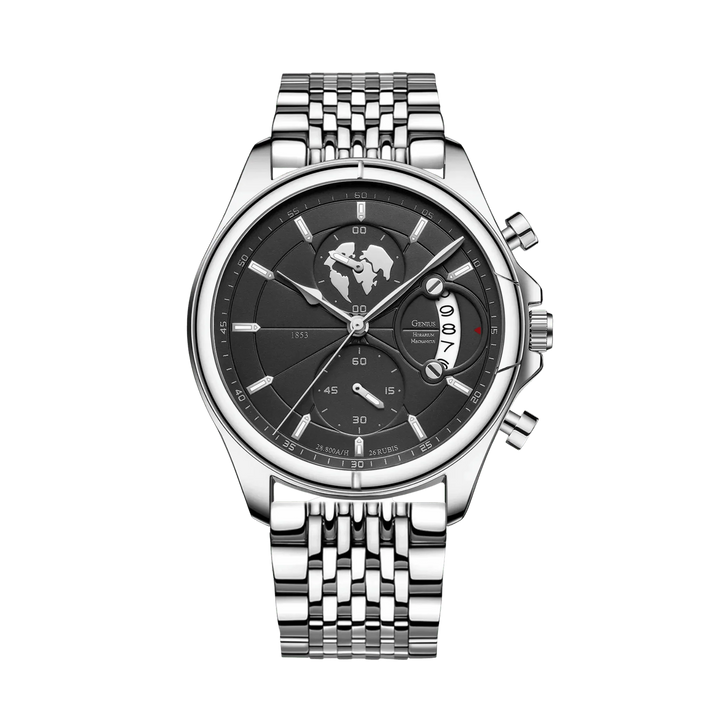 Benedikt™ | Ultraflacher Chronograph mit Saphirglas