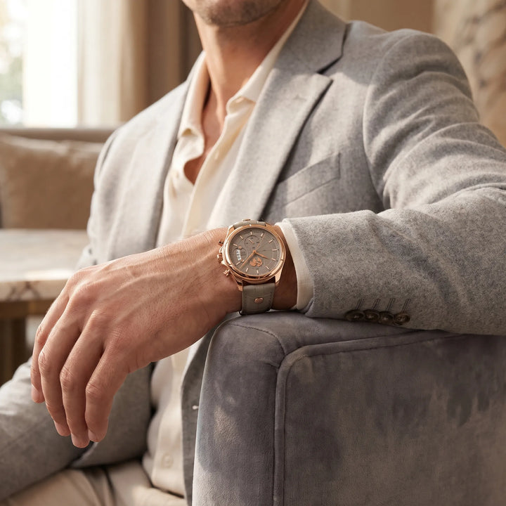 Benedikt™ | Ultraflacher Chronograph mit Saphirglas