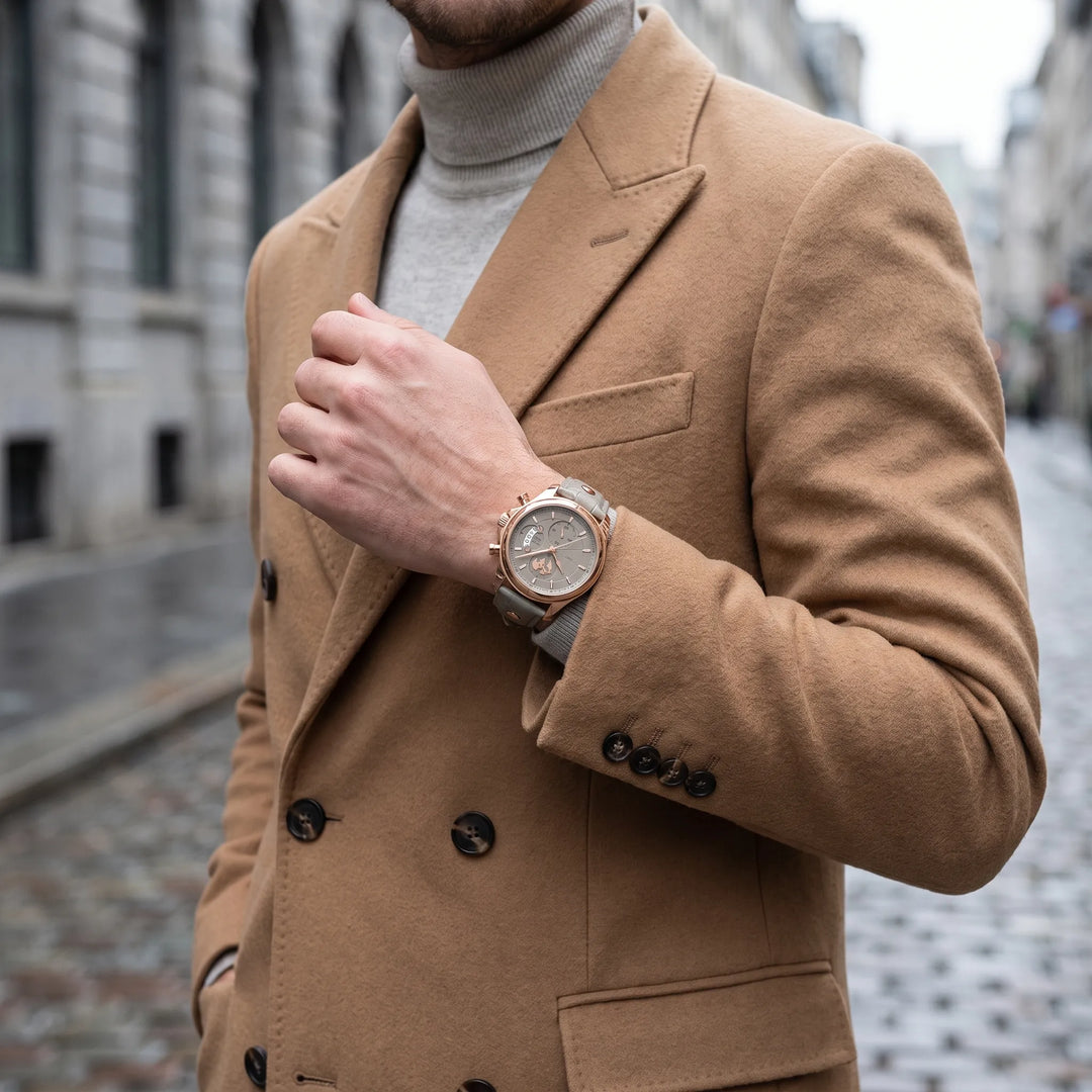 Benedikt™ | Ultraflacher Chronograph mit Saphirglas