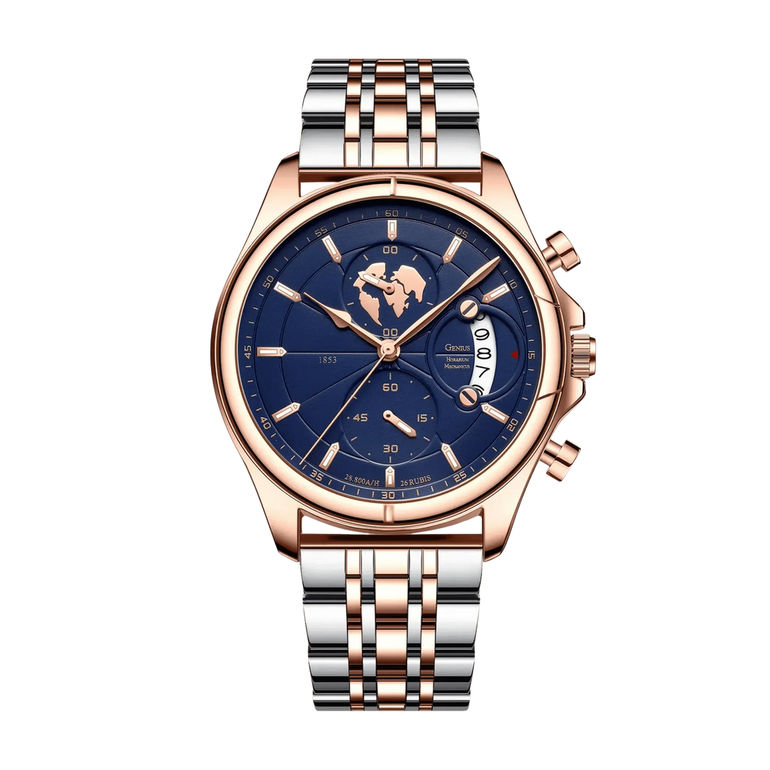 Benedikt™ | Ultraflacher Chronograph mit Saphirglas