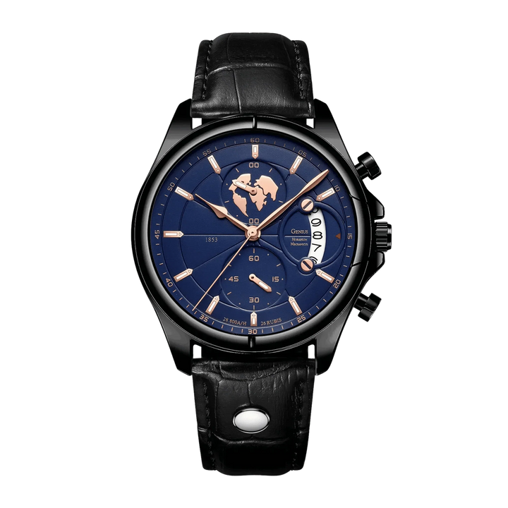 Benedikt™ | Ultraflacher Chronograph mit Saphirglas