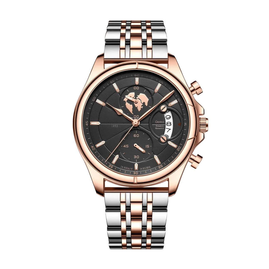 Benedikt™ | Ultraflacher Chronograph mit Saphirglas