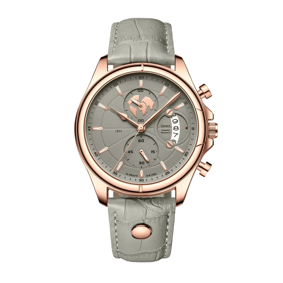 Benedikt™ | Ultraflacher Chronograph mit Saphirglas