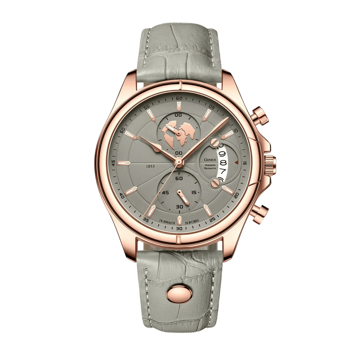 Benedikt™ | Ultraflacher Chronograph mit Saphirglas