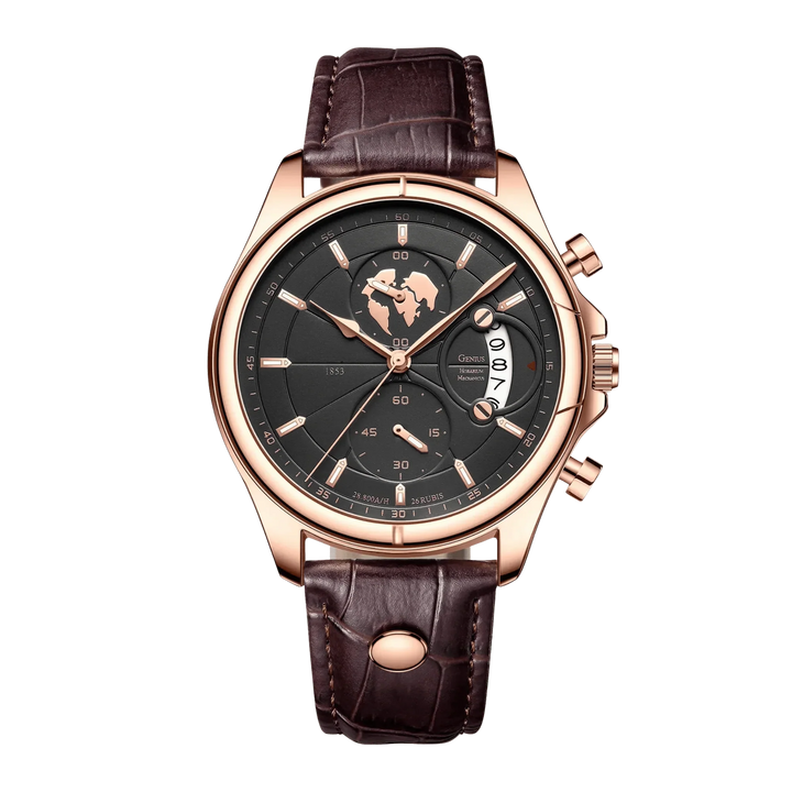 Benedikt™ | Ultraflacher Chronograph mit Saphirglas
