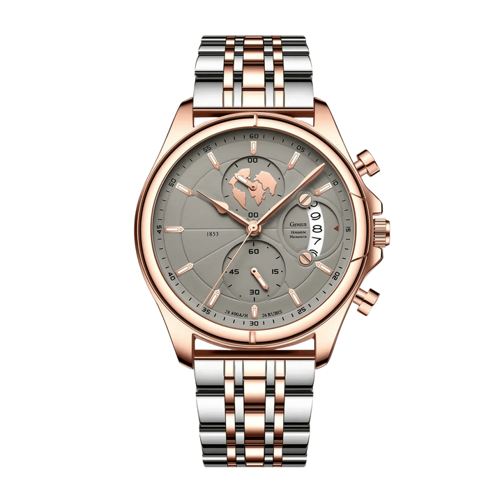 Benedikt™ | Ultraflacher Chronograph mit Saphirglas