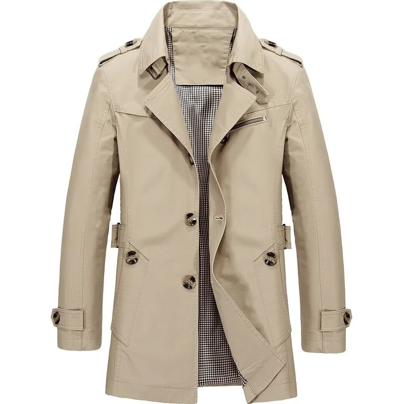 Klassischer Trenchcoat für Herren Leandro – Bild 2