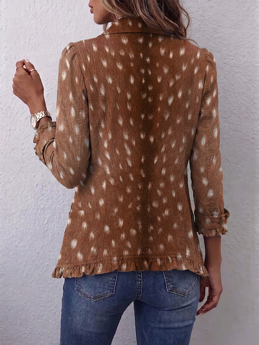 Tiermusterjacke Braun Nicolasa – Bild 2
