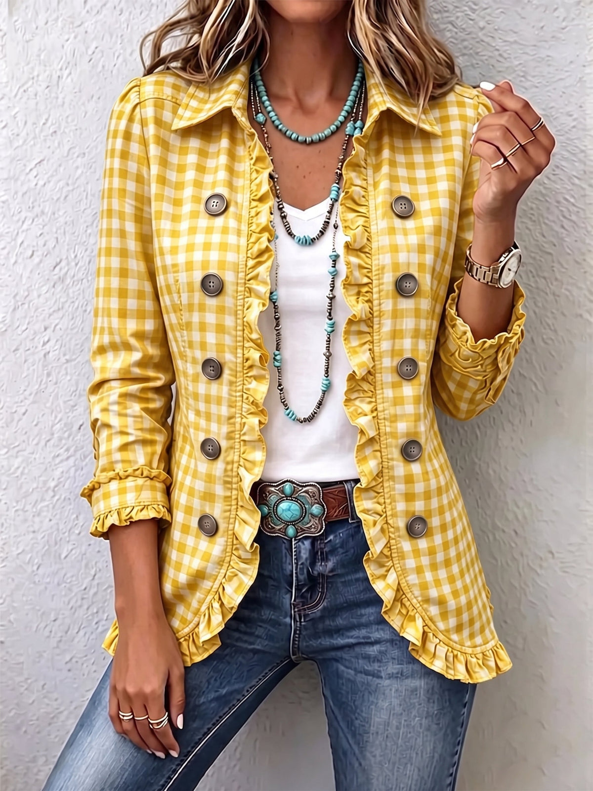 Vichy-Jacke Grün Purificación – Bild 5