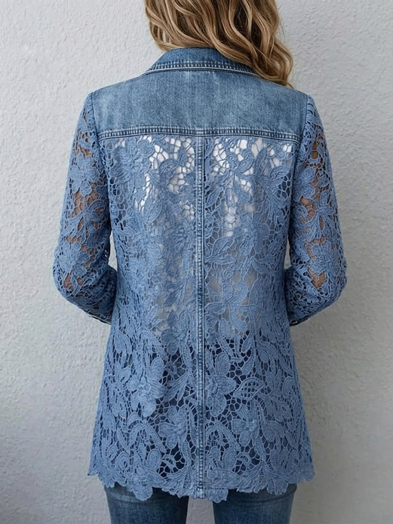 Blazer mit Blumenspitze Alicia – Bild 2