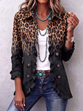 Blazer Leoparden Schwarz Sabina – Weiss Modehaus