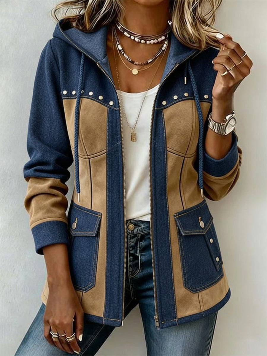 Adriana | Kapuzenjacke Navy