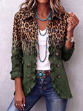 Blazer Leopardenmuster Grün Ramona – Weiss Modehaus
