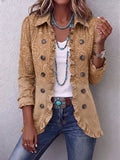 Gestickte Jacke mit Relief Covadonga – Weiss Modehaus