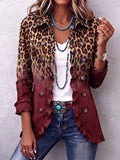 Blazer Leopardo Bordeaux Tomasa – Weiss Modehaus