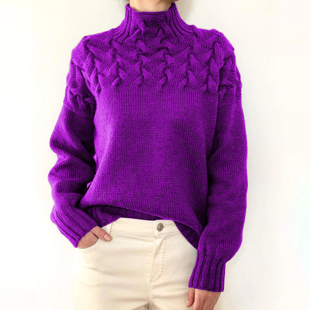 Warmer Rollkragenpullover Damen Elena – Bild 13