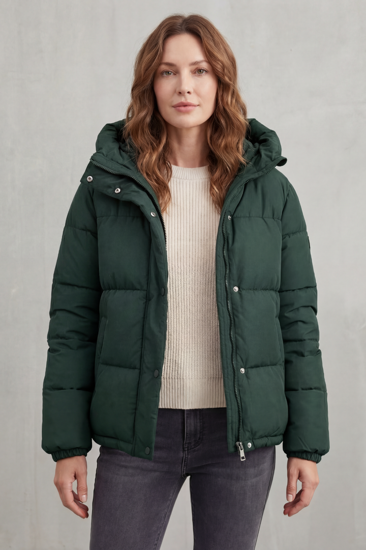 Kurze Daunenjacke mit Kapuze Damen Miriam – Bild 8