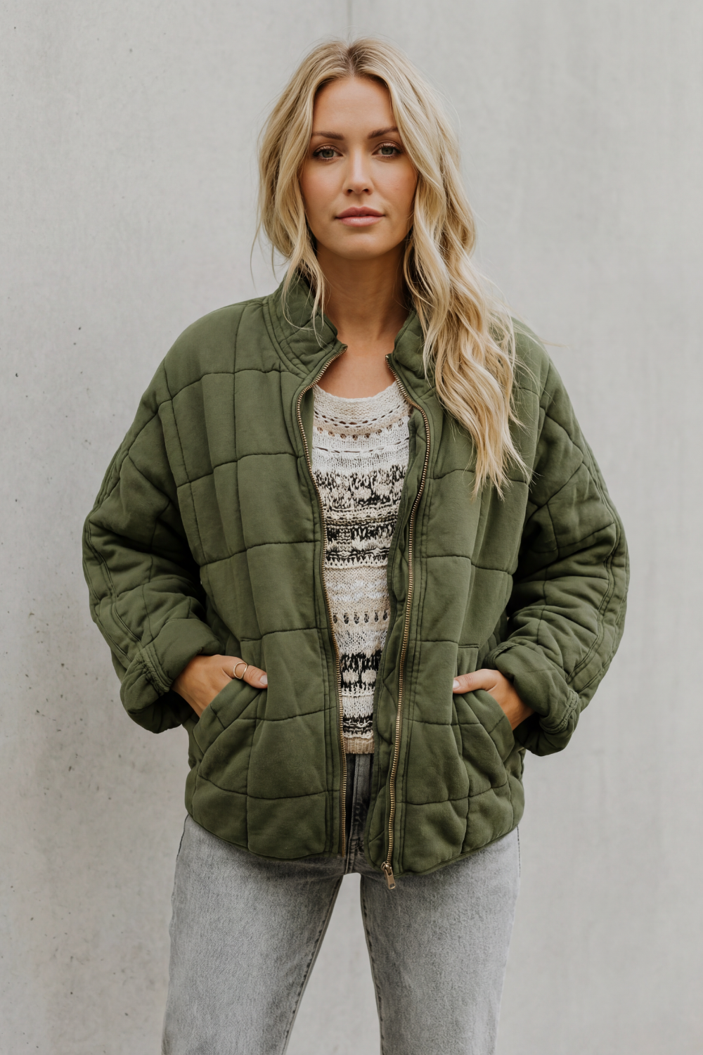 Steppjacke mit Reißverschluss Damen Bruna – Bild 10