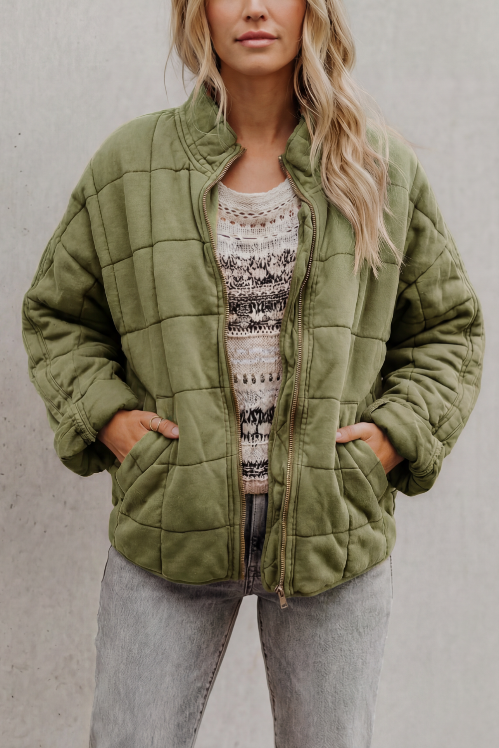 Steppjacke mit Reißverschluss Damen Bruna – Bild 6