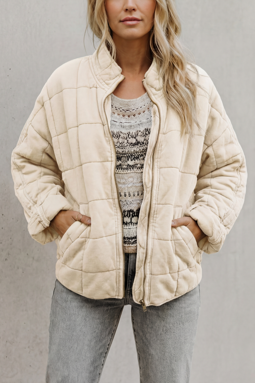 Steppjacke mit Reißverschluss Damen Bruna – Bild 7