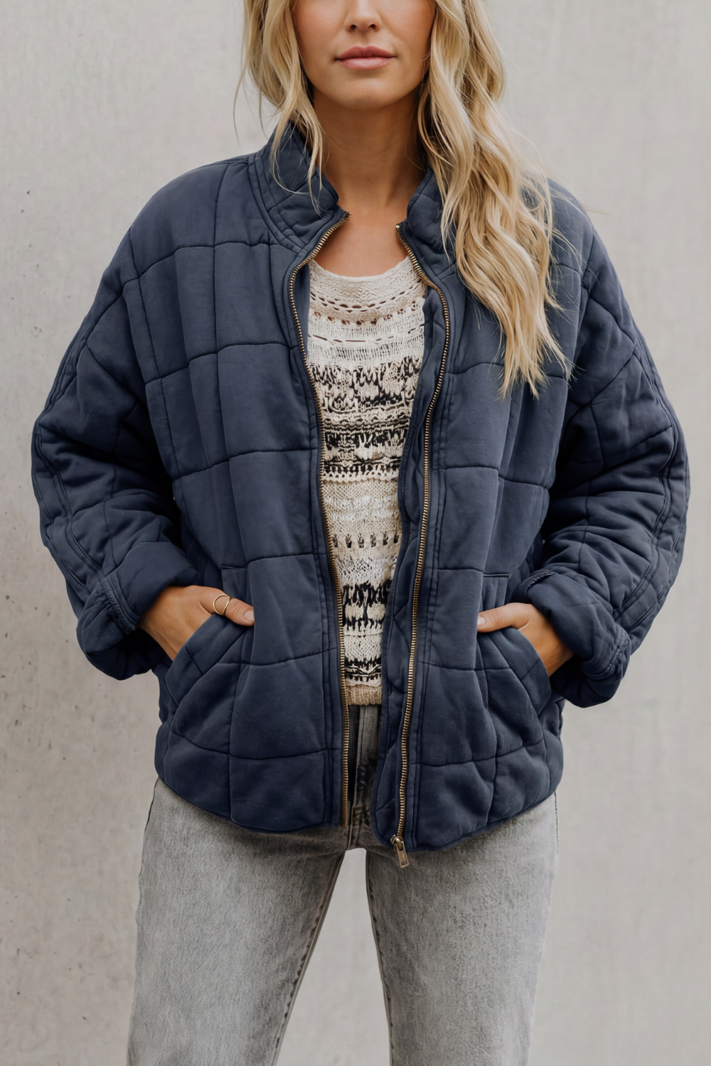 Steppjacke mit Reißverschluss Damen Bruna – Bild 8